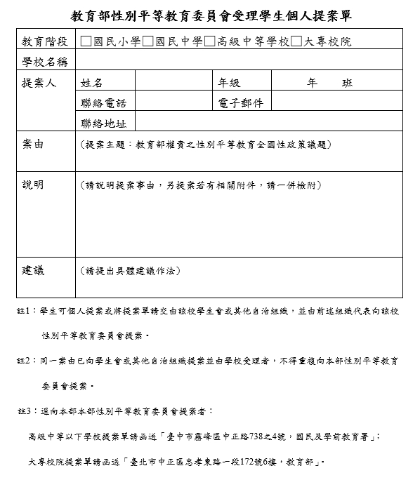 提案單